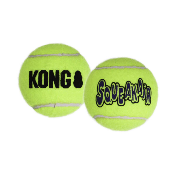 KONG Air Dog Squeaker Tennis Ball 3 Pack Medium