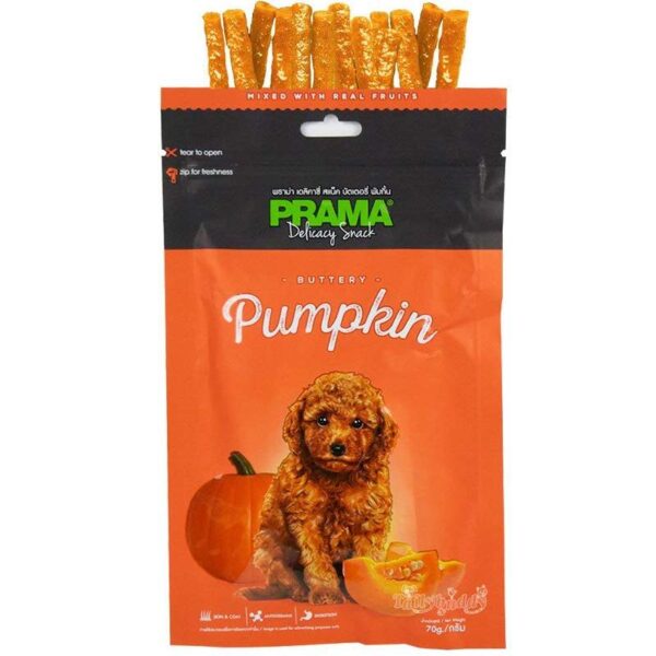 PRAMA Delicacy Snack Buttery Pumpkin Dog Treats 70g