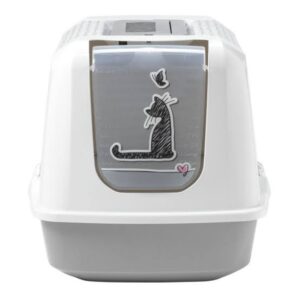 Trendy Cat Jumbo Cats in Love Closed Litter Boxes Decorated premium cat litter box