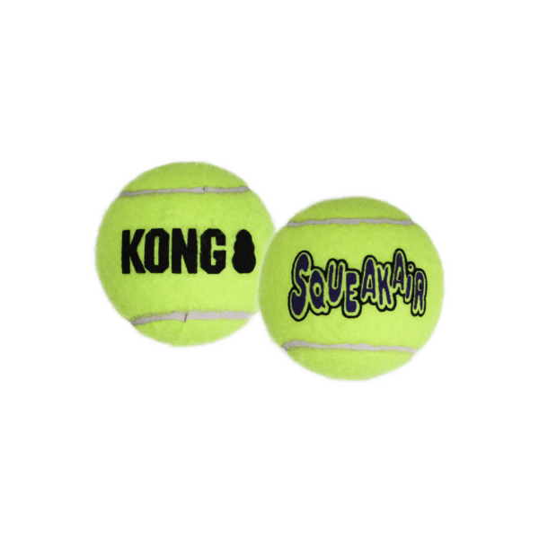 KONG Air Dog Squeaker Tennis Ball 3 Pack Extra Small - Gambar 4