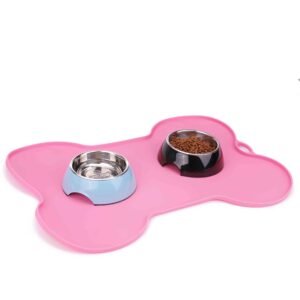 Alas Tempat Makan Anjing Bahan Karet Silikon Super Design