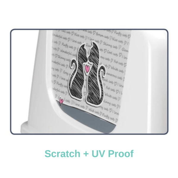 MODERNA Trendy Cat Jumbo Cats in Love Closed Litter Boxes - Gambar 11