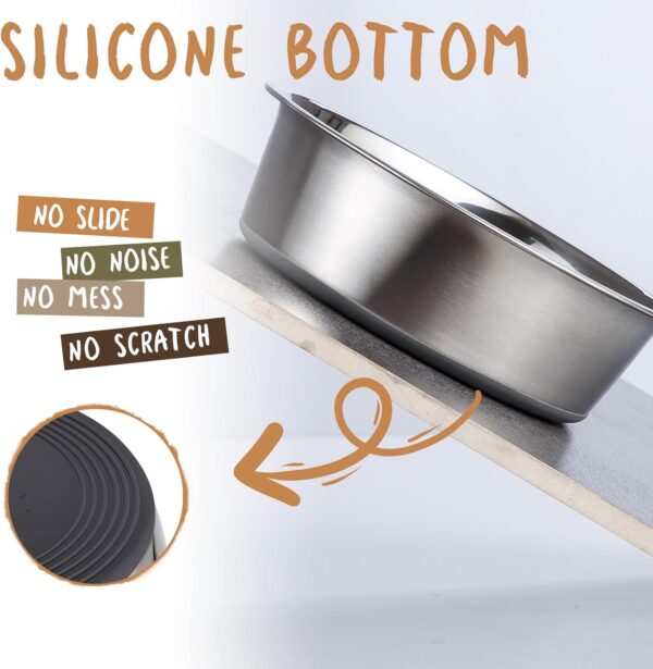 Stainless Steel Silicone Bowl L - Gambar 2