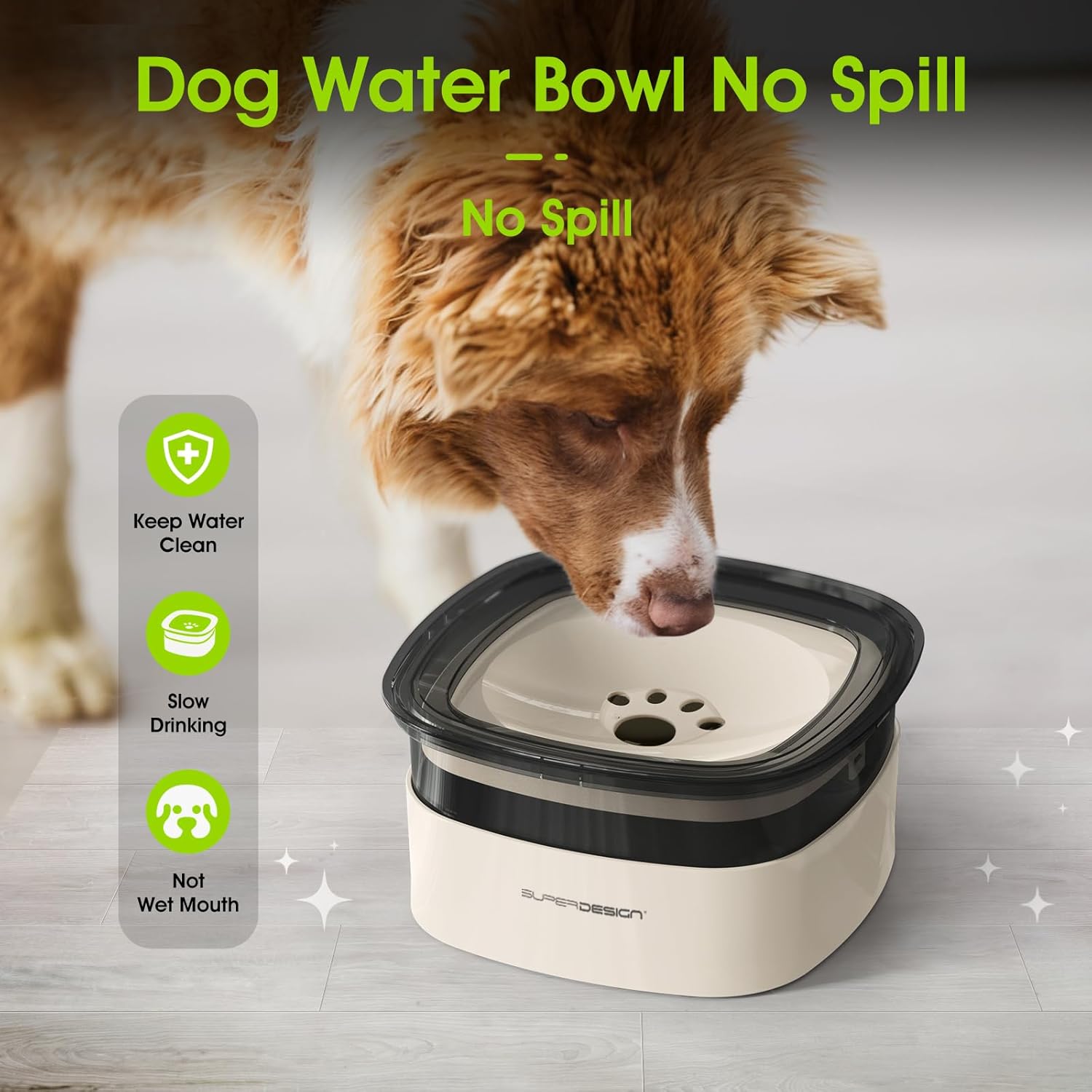 SUPER DESIGN Floating Bowl Tempat Minum Anjing & Kucing Anti Tumpah - Gambar 4