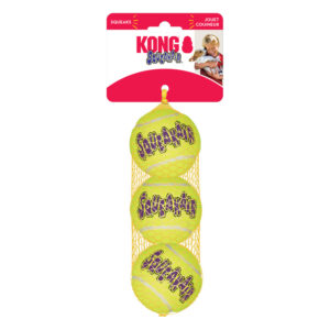 KONG Air Dog Squeaker Tennis Ball 3 Pack Medium