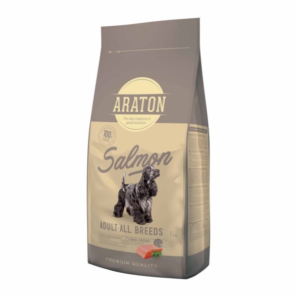 ARATON Adult Dog With Salmon Makanan Anjing