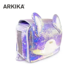 ARKIKA Sparkling Sequin Backpack Pet Carrier Bag