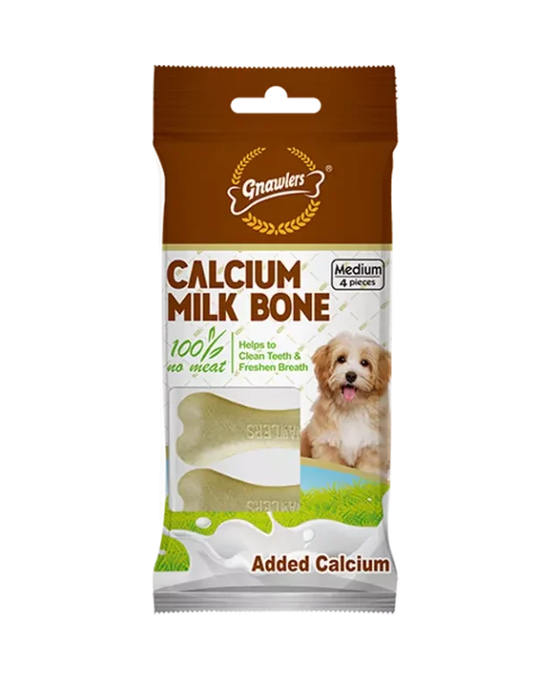 GNAWLERS Calcium Milk Bone Dog Snack Medium