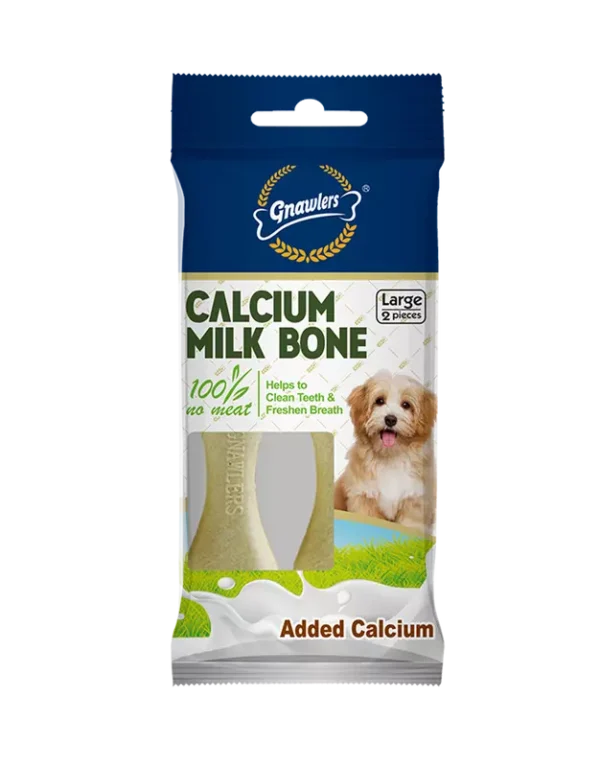 GNAWLERS Calcium Milk Bone Dog Snack Large