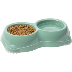 MODERNA Double Smarty Bowl Small Tempat Makan Minum Kucing & Anjing Anti Slip