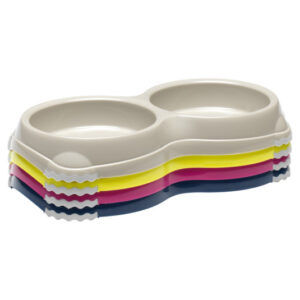 MODERNA Double Smarty X-Small Tempat Makan Kucing & Anjing Anti Slip