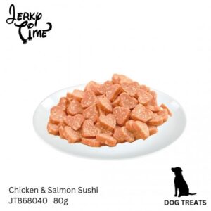 JERKY TIME Chicken & Salmon Sushi for Dogs 80g
