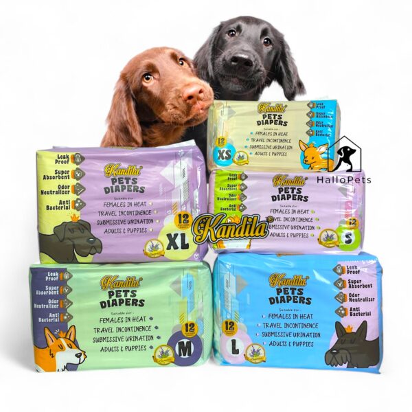 KANDILA Pet Diapers For Puppy & Adult Dogs Pampers Anjing