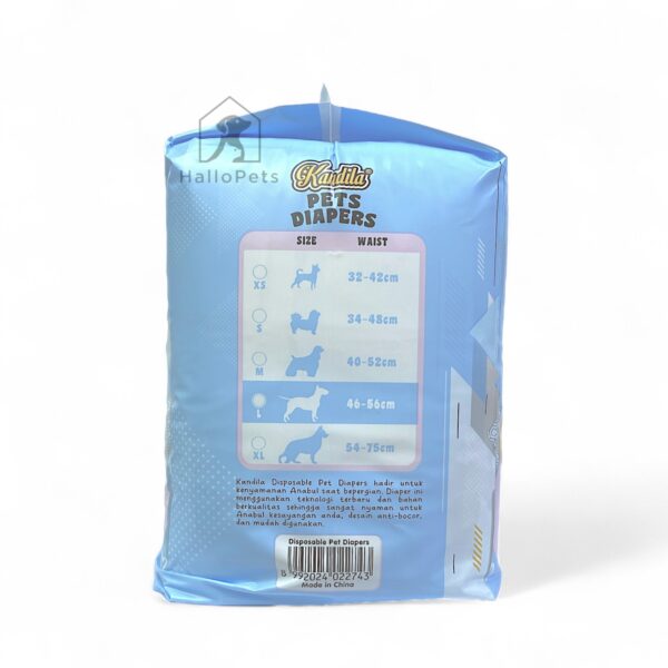 KANDILA Disposable Pet Diapers L - Gambar 2