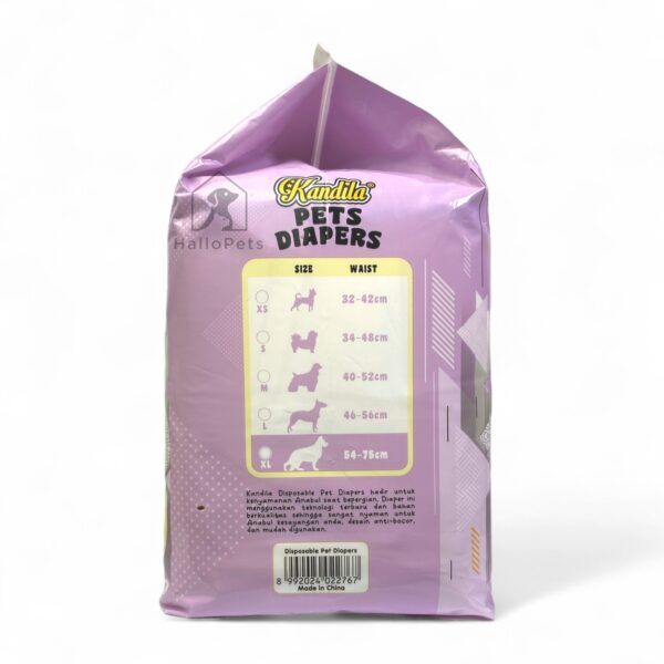 KANDILA Disposable Pet Diapers XL - Gambar 3
