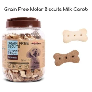 DOGGYMAN Grain Free Biscuits Milk & Carob 580g