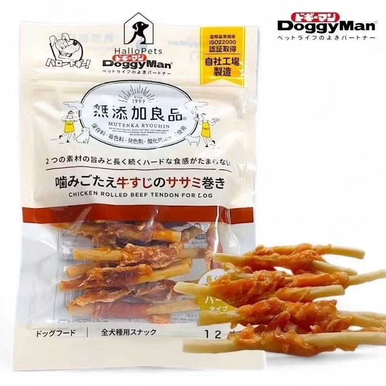 DOGGYMAN Dog Snack Chicken Rolled Beef Tendon For Dog 62g