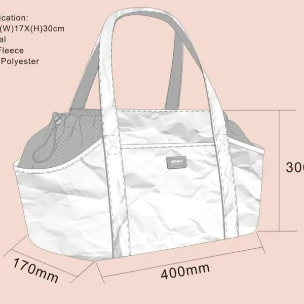 ARKIKA Pet Carrier Handbag Akami H1 RED Tas Anjing & Kucing - Gambar 4