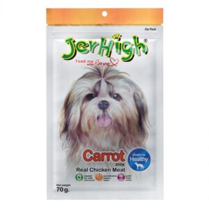 JERHIGH Carrot Real Chicken Meat Stick 70g Dog Treats