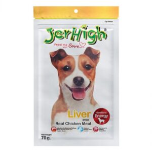 JERHIGH Liver Real Chicken Meat 70g Dog Treats