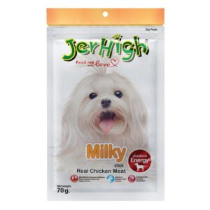 JERHIGH Milky Real Chicken Meat Stick 70g Dog Treats