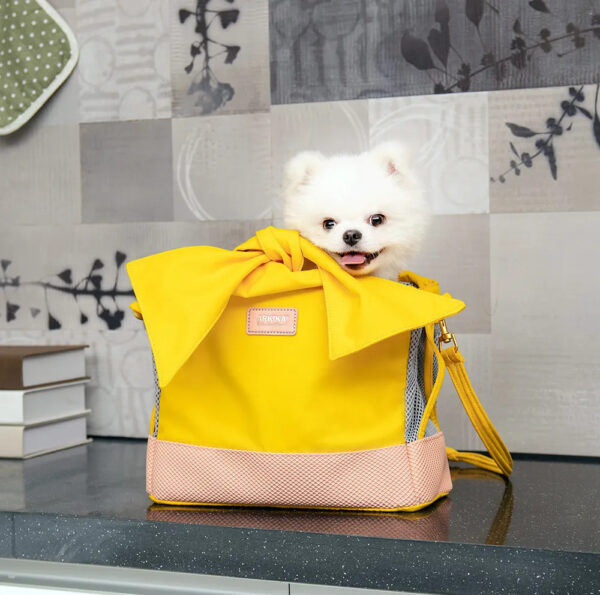 ARKIKA Adora H3 Pet Pet Handbag YELLOW Tas Anjing & Kucing - Gambar 4