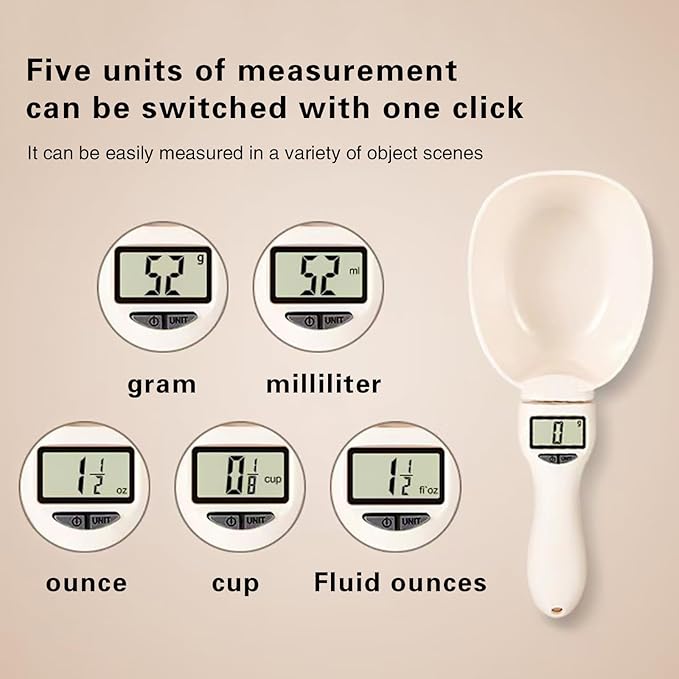Timbangan sendok makan digital untuk kucing anjing dan burung