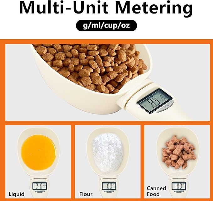 Timbangan sendok makan digital untuk kucing anjing dan burung