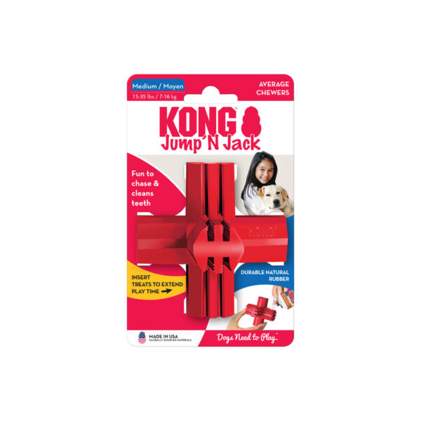 KONG Jump'N Jack Dog Toys - Gambar 4