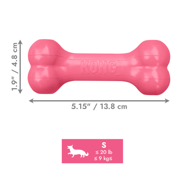 KONG Puppy Goodie Bone Small Pink - Gambar 3