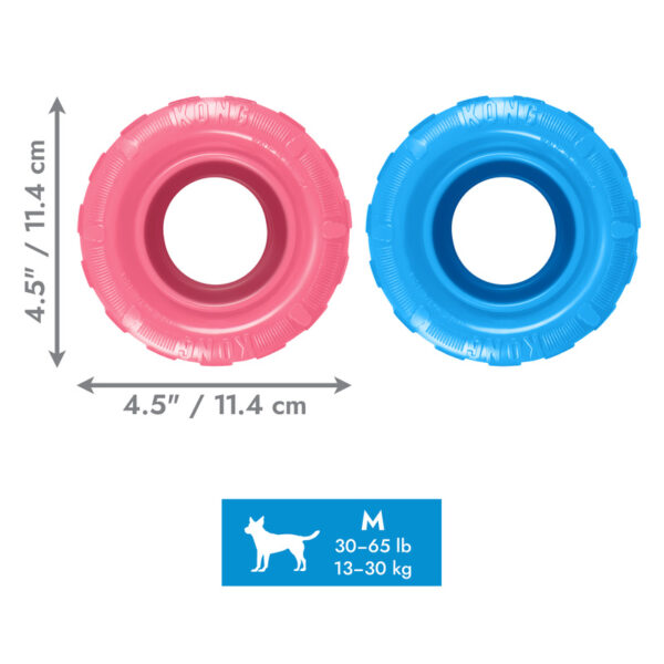 KONG Puppy Tires Dog Toys - Gambar 4