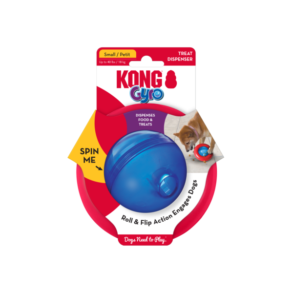 KONG Gyro Dog Toys Small Dispenses Food & Treats