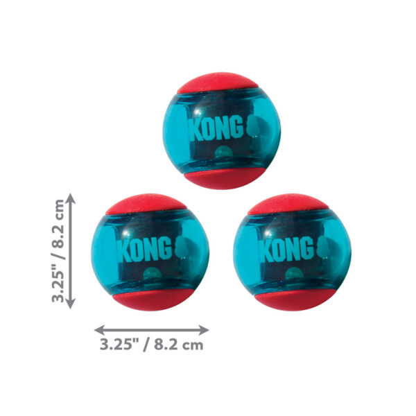 KONG Squeezz Action Ball Red - Gambar 3