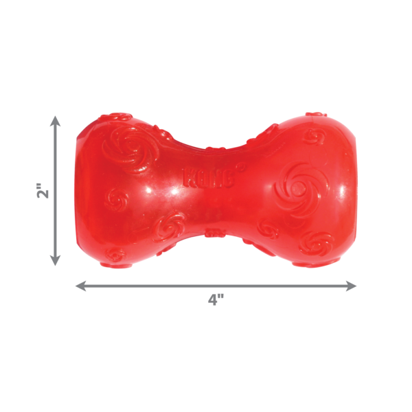 KONG Squeezz Dumbbell Dog Toys - Gambar 4