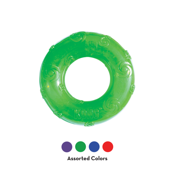 KONG Squeezz Ring Dog Toys - Gambar 4