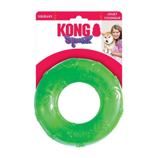 KONG Squeezz Ring Dog Toys - Gambar 7