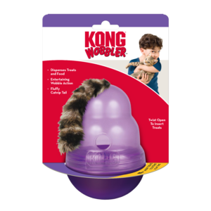 KONG Cat Wobbler Mainan Kucing Terbaik Model Dispenser Makanan