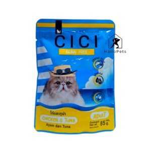 CICI Pouch Grain Free Chicken Tuna Adult Cat Food 85g