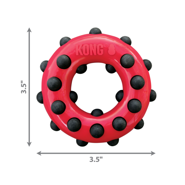 KONG Dotz Circle Dog Toys - Gambar 3