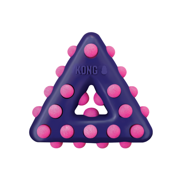 KONG Dotz Triangle Dog Toys - Gambar 4