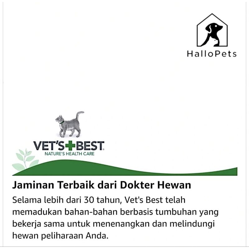 VETS BEST Waterless Cat Bath Shampoo 147ml - Gambar 5