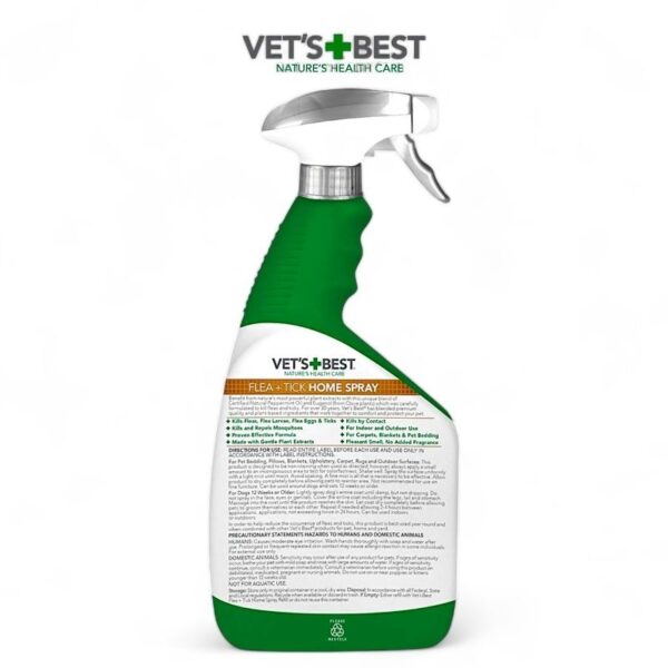 VETS BEST Flea and Tick Home Spray For Dogs 945ml - Gambar 3