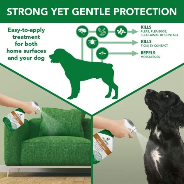 VETS BEST Flea and Tick Home Spray For Dogs 945ml - Gambar 8