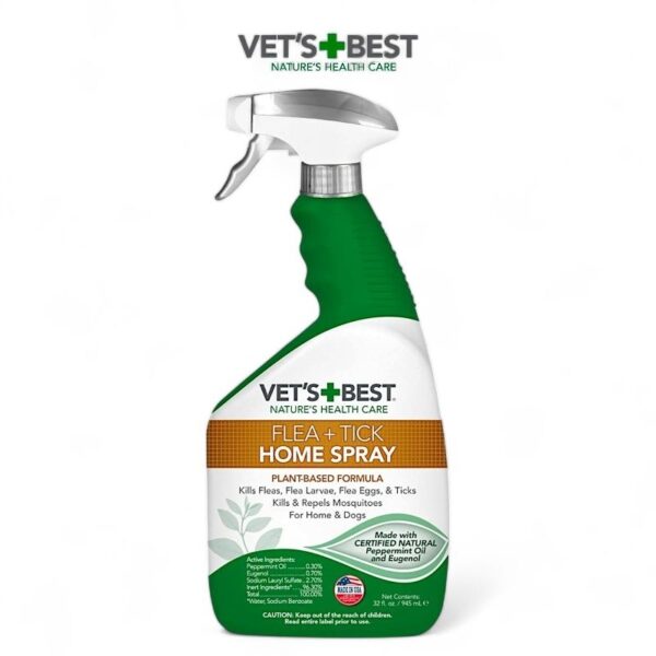 VETS BEST Flea and Tick Home Spray For Dogs 945ml