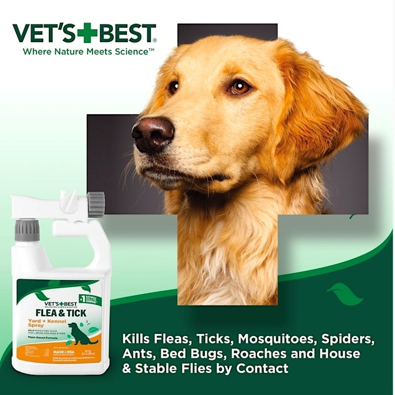 VETS BEST Flea & Tick Yard & Kennel Spray - Gambar 5
