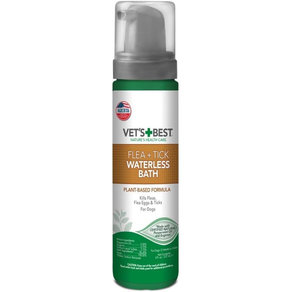VETS BEST Waterless Dog Bath Shampoo 147ml Shampoo Kering Untuk Anjing