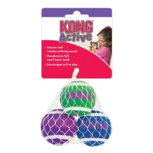 KONG Tennis Balls With Bells Cat Toy