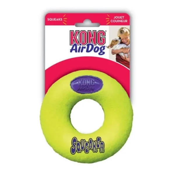 KONG AirDog Squeaker Donut Dog Toy - Gambar 3