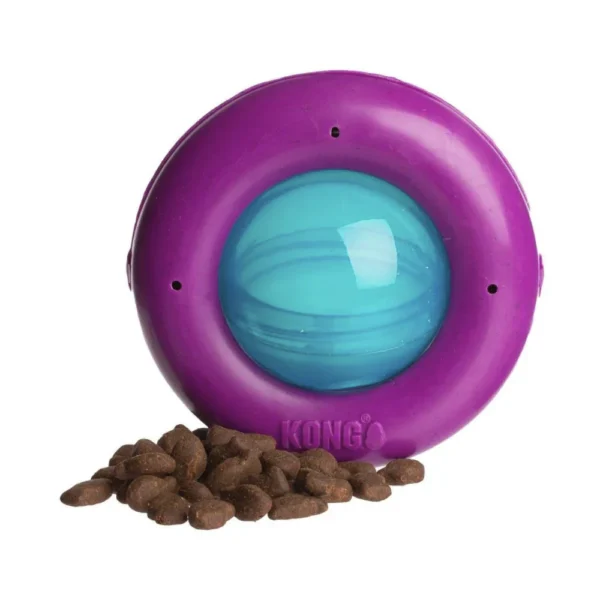 KONG Catnip Infused Gyro Cat Feeder Toy - Gambar 4
